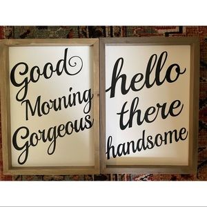 Hello there Handsome | Good Morning Gorgeous Frames